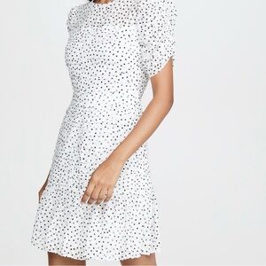 NWOT Shoshanna Black and White Polka Dot Mini Dress